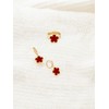 Qinpan Gold Plated Five Leaf Clover Rings and Dangle Earrings