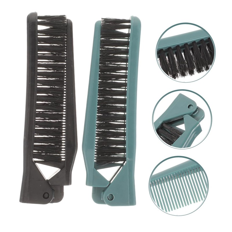 Mikinona Travel Hair Brush for Women Small Folding Brush Compact