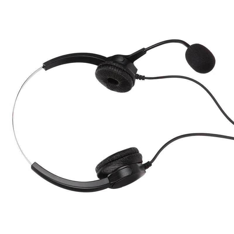 Call Center Headset Dual 3.5mm Plug Hearing Protection Noise Cancelling