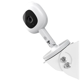 iTODOS Adjustable Angle Wall Mount Bracket Compatible with Nanit Pro Smart Baby Monitor & Flex Stand, Aluminum Alloy Material -White