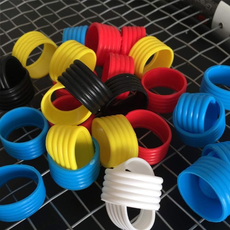 JJLFresheners 5Pcs Racket Handle Rubber Ring Stretchy Tennis Racquet Band