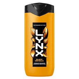 Lynx Fine Fragrance Black Vanilla Body Wash shower gel with a vanilla, orange & sandalwood scent for 12 hours of freshness 400 ml