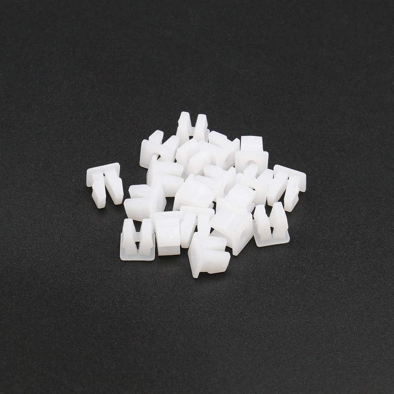 EMSea 20x Vehicle Screw Grommets Insert Expanding Nuts White Plastic