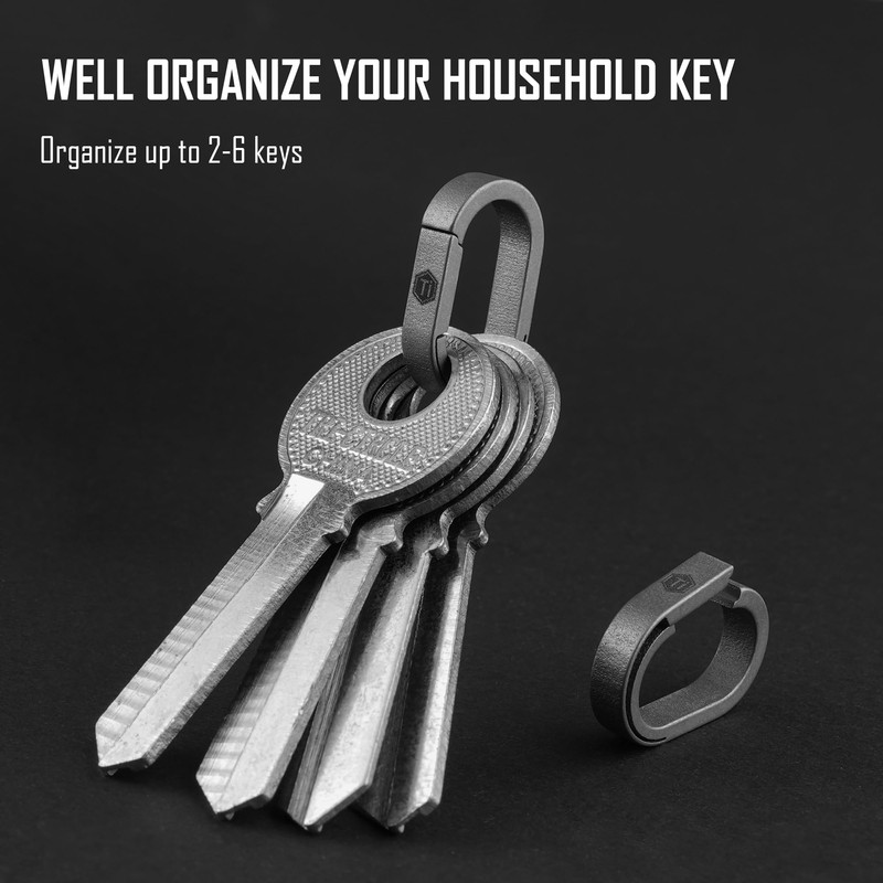 KeyUnity KA30SW Mini Split Key Ring Quick Release Key Organizer