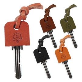 HUKURO Key Cover, Petite Gift, Key Cap, Genuine Leather, Tochigi Leather, Wedding, Retirement, Key Case, Made in Japan, Men's, Women's, Owl, Brown, Orange, Green, Black, Light Brown