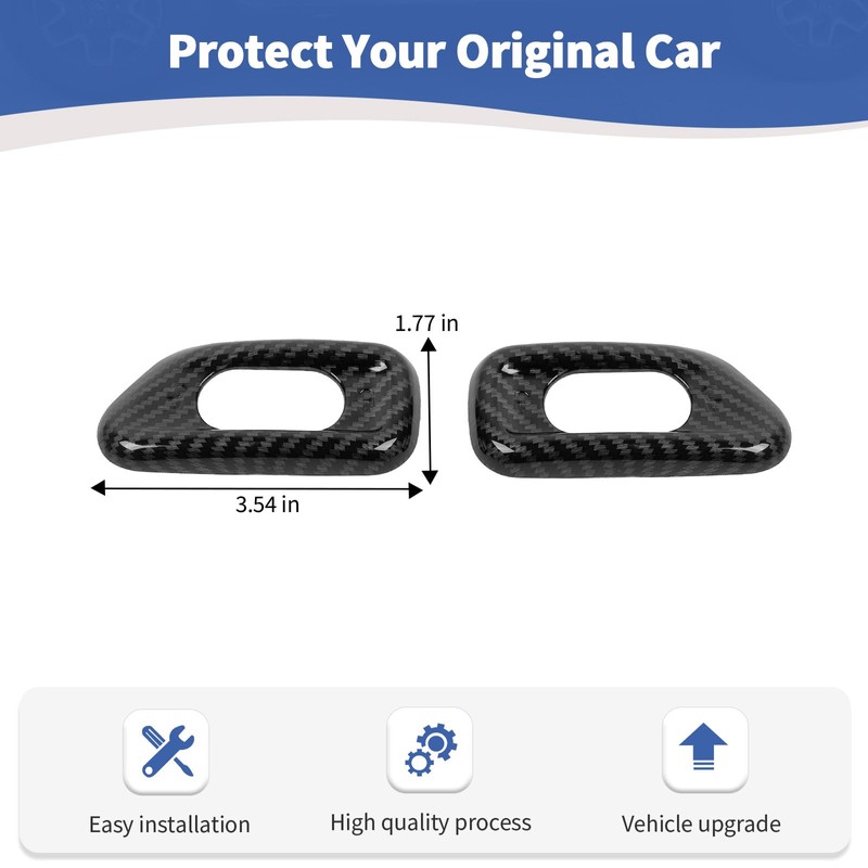 RT-TCZ for Jeep JK Carbon Fiber Door Lock Switch Cover