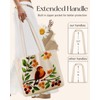 Miss Adola Aesthetic Embroidery Tote Bag for Women - Reusable