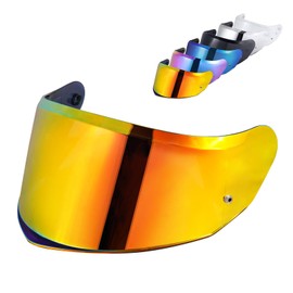 MXJ Gear Stream II Helmet Visor Face Shield For Stream II Motorcycle Helmet Visor Replacement (Chrome Red)