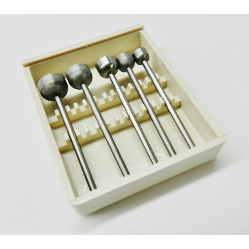 Large Cup Bur Set 3/32" Shank Fig 77b Concave Cutter