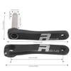 Bike Crank Arm Set Direct Mounted Crank Aluminium 170mm Crank