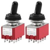 Heschen Miniature Toggle Switch MTS-402 ON-ON 4PDT 12 Pin, 2A