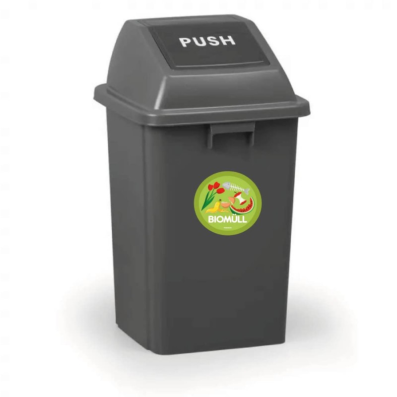 P040 | PrintAttack 6+1 Set Waste Separation Stickers Scratch, Weather