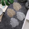 Anevous Set of 4 Monstera Leaf Coasters, Drinks Coasters, Table