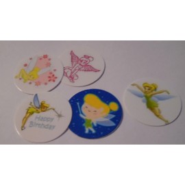Unbranded Pre Cut One Inch Bottle Cap Images TINKERBELL  Free Shipping - photo, 15 images