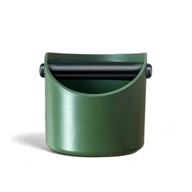 CHDEXU Coffee Knock Box, Coffee Grounds Knock Box Green, Espresso Coffee Knock Box Small with Removable Metal Knock Bar and Non-Slip Base