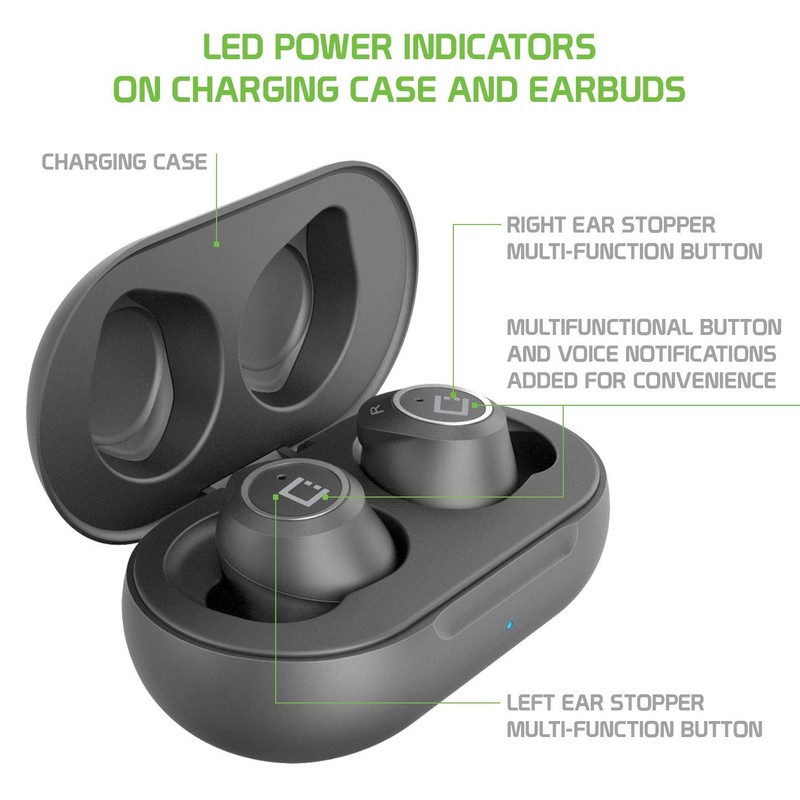 Wireless V5 Bluetooth Earbuds Compatible with Xolo A1010 with Charging