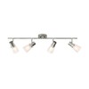 Laite Lumens 4-Light Track Lighting Kit, Brushed Nickel Flush Mount