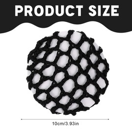 Black Net for Perfect Buns, Ideal for Ballet and Riding, Hair Net Bun for Ballet, Bun Net for Riding, Hair Net Bun Bun Black Hair Net, Hairstyle Aid for Sports, Hair Net for Bun