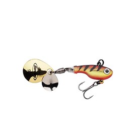 Berkley Pulse Spintail, Jig Lure with Spinner Blade & Berkley Fusion Treble Hook - Long Casting Hard Bait for Perch, Trout, Pike, Unisex,Yellow Perch, 9g | 60mm