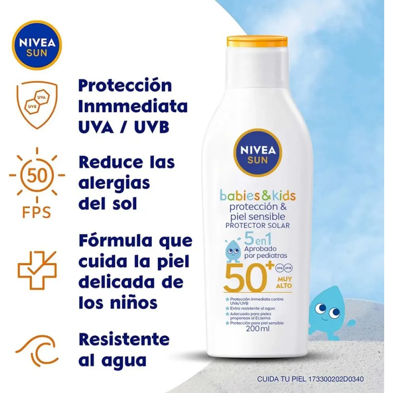 Nivea Babies & Kids Protector Fps50 Solar Piel Sensible 200g