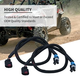 0280158197 Fuel Injector Harness Set Replacement for Polaris Ranger XP RZR Ranger Crew 800 Replace# 1204318, 1204319, GX1111IJ117XG (2 Pack)