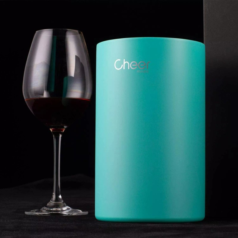 CHEER Wine Chiller Bucket, Stainless Steel Double Walled Iceless Wine