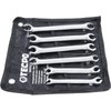 TECPO Brake Line Wrench 8-19 mm Ring Spanner Set Open