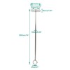 2 Pack Ceiling Mount Bracket, Stainless Steel Wardrobe Pipe Bracket