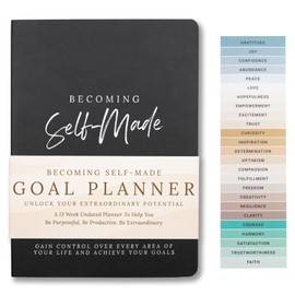 Goal Planner Journal: Becoming Self-Made – 90-Day Step-by-Step Goal Setting Planner with Psychology Tools & Coaching Prompts – Achieve Goals and Build Daily Habits for Success