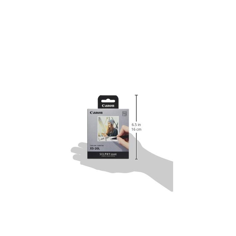 Canon SELPHY SQUARE QX10/QX20 Color Ink/Label Set XS-20L