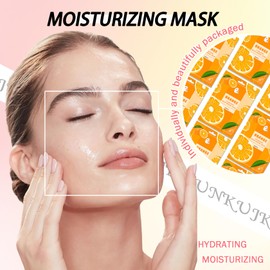 JunKuJK JunKuJK 10PCS Hydrating Facial Sheet Mask,Moisturizing Face Masks Skincare Gift Set,Long Lasting Face Mask Skin Care & Facial Mask Kit for All Skin Types 03