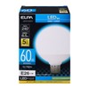 Asahi Electric Elpa (ELPA) LED Bulb, Ball Bulb, G95 (E26
