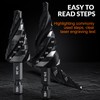 THINKWORK Four Spiral Flute Step Drill Bit Set, 3 Pcs