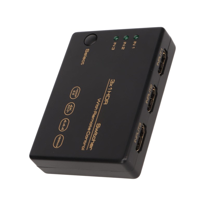 4K HD Switcher 3 in 1 Out 4K 60Hz HDR
