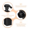 sourcing map 3PCS Square Empty Foam Pump Bottle, 450ml Travel