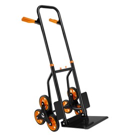 HDYEGIOU Stair Climbing Hand Truck Heavy Duty Stair Climbing Cart 440 Lb Capacity Folding Stair Climbing Dolly with 6 Wheels,Telescoping Handle and 2 Elastic Ropes