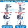 YUHX Feed Water Adapter 3/8" x 1/4" or 3/8" Add-A-Tee,