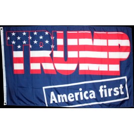 Trade Winds 3X5 TRUMP 2024 AMERICA FIRST 45 47 DOGE TARRIFS BORDER PATROL FLAG BANNER 100D