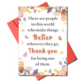 TI-EDC Boss Lady Card for Him Her Coworker Leaving Gifts for Women, Thank you card for Coworker Teacher Boss, Farewell Goodbye Thanksgiving Gifts for Her Him