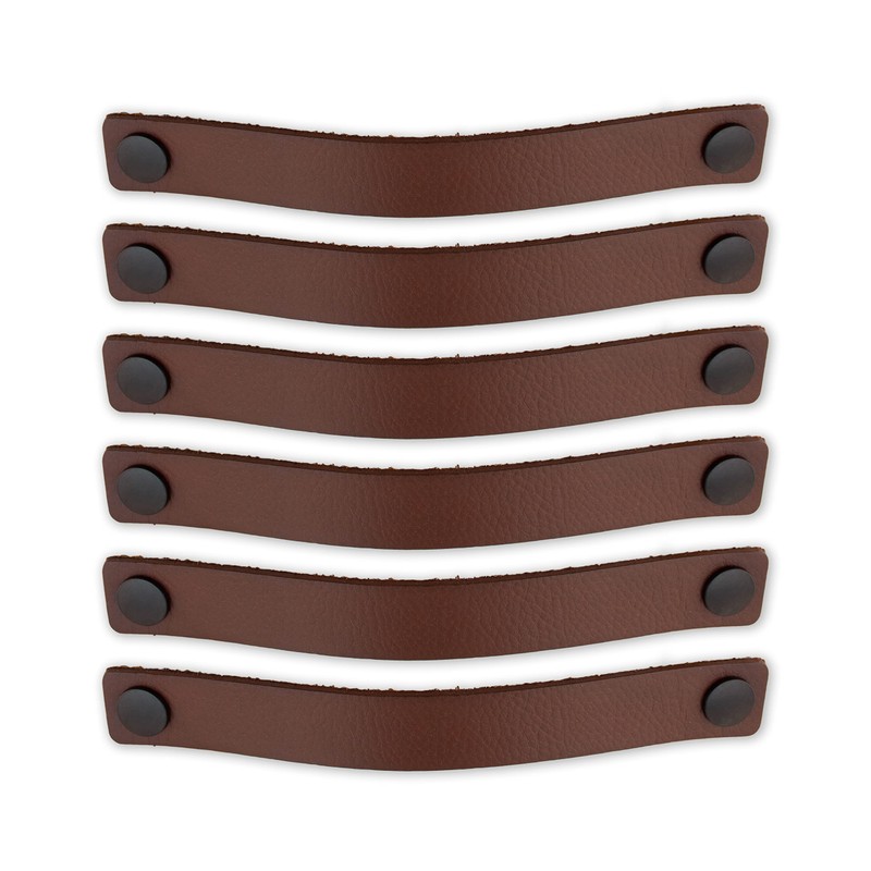 Brute Strength - Leather Handles for Furniture - Cognac -