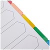 Q-Connect 5-Part Index Multi-punched Reinforced Board Multi-Colour Blank Tabs A4
