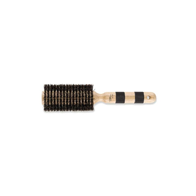 Dannyco Professional Oakwood Handle Circular Brush With 100% Pre-Softened Natural