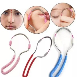 Spring 스프링 제모기 휴대용 핸디 잔털 얼굴 제모기 솜털 여성 제거 콧털 눈썹 Spring Hair Remover Portable Handy Facial Hair Remover for Women Face Eyebrow Nose [Epilator BL05102 Random]