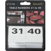 Securit Table Signs, Numbers 31-40, 4 x 4 x 5