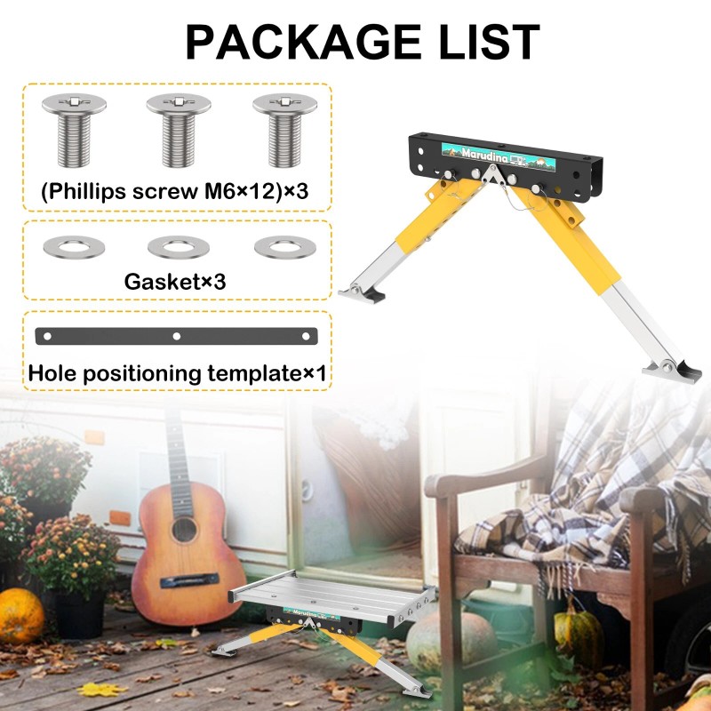 CANALHOUT RV Step Stabilizer Kit for Travel Trailers and Motorhomes,