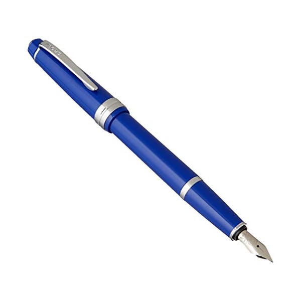 Cross Bailey Light Polished Blue Resin Fountain Pen - Extra Fine Nib