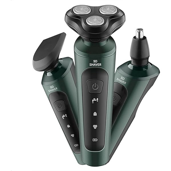 3-in-1 Electric Beard Trimmer for Men - Low Noise, 60