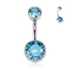G23 Titanium Navel Ring Internally Threaded Belly Button Ring Belly