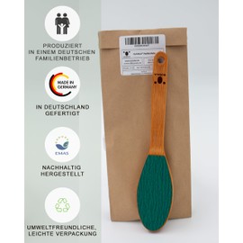 QUOALA® Pedicure File - FSC Certified Beech Wood, Angled Handle, Sanding Pads (100/150 Grit), Effectively Remove Calluses & Sustainably Care - Made in Germany, Kraft Paper Packed