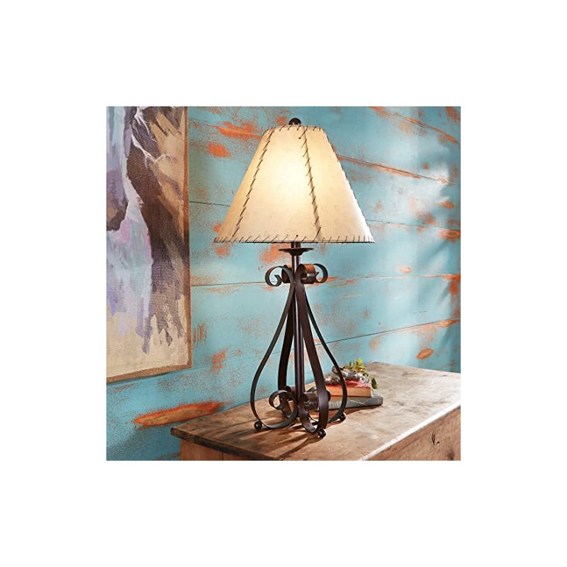 BLACK FOREST DECOR Prairie Scroll Table Lamp